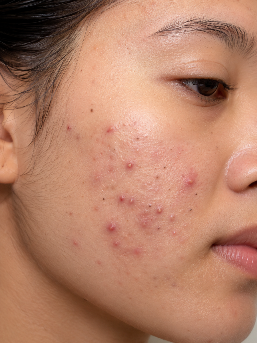 Patient-education visual explaining Symptoms and Signs in Acne: Understanding Common Types, Skin-Care Basics, and When to See a Dermatologist about Acne